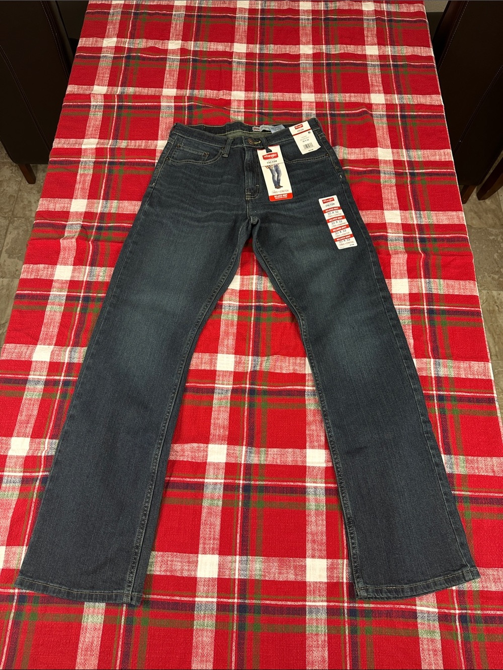 Levi's Men's Straight Jeans in Dark Blue Denim